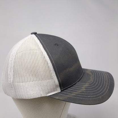 All Pro Idaho Snapback Mesh Back Trucker Hat Gray One Size Embroidered