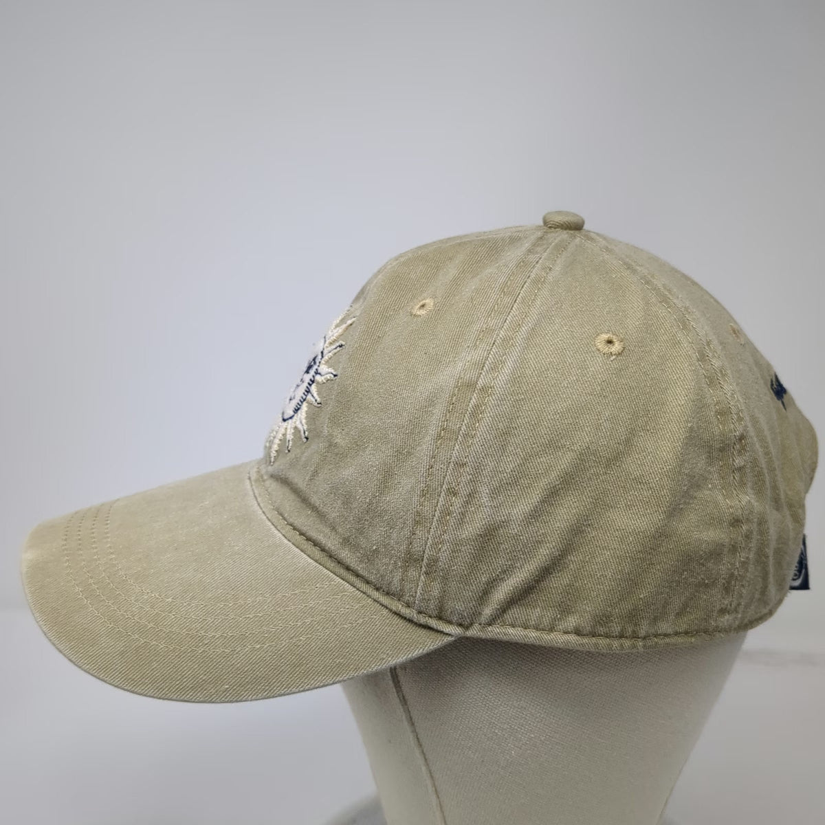 Ouray Sportswear Sun Valley Sun Face Beige Baseball Cap One Size Hat Strapback