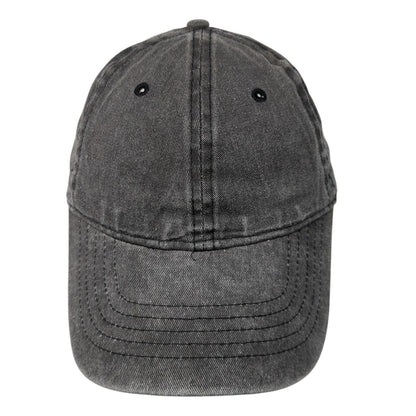 Unbranded Strapback Hat Gray One Size Adjustable Blank Solid Outdoor