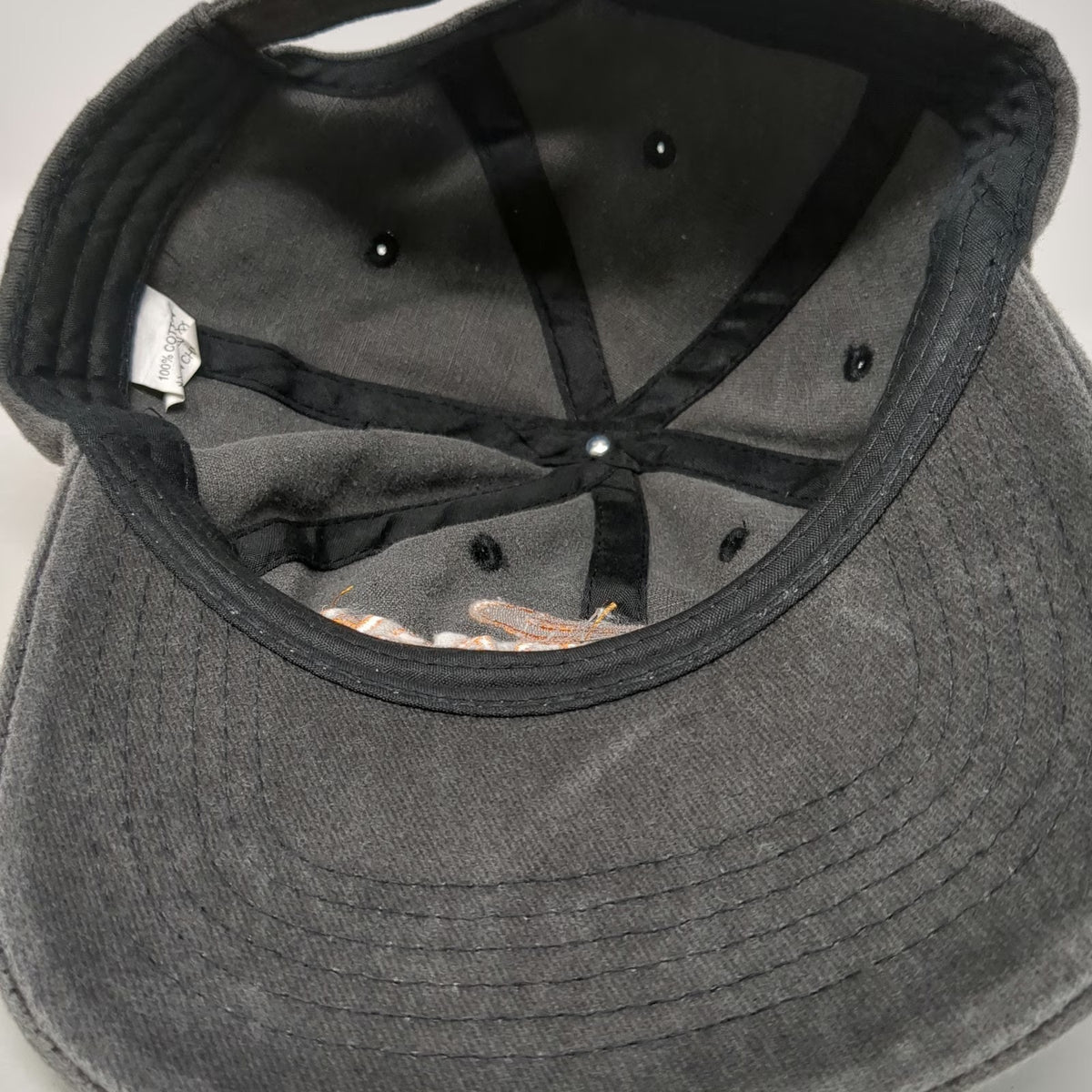 DoorDash Baseball Cap Gray OSFM Embroidered Logo Adjustable Strapback Cotton Hat