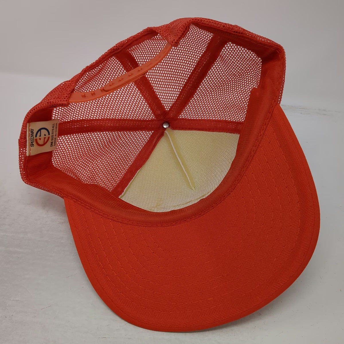 Speedway Miami Hurricanes NCAA Orange White Green OS Trucker Hat Snapback Mesh