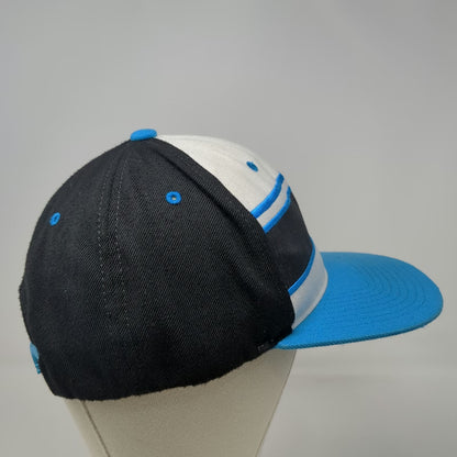 Zephyr Snapback Blue White Black One Size Lacrosse Unlimited Striped Player Hat