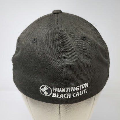 Flexfit Baseball Cap Gray M Huntington Surf & Sport HSS California Fit Hat