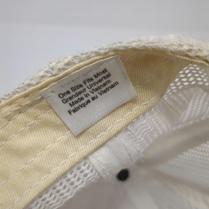 World Wide Sportsman Trucker Hat Beige One Size Mesh Marlin Fishing Islamorada