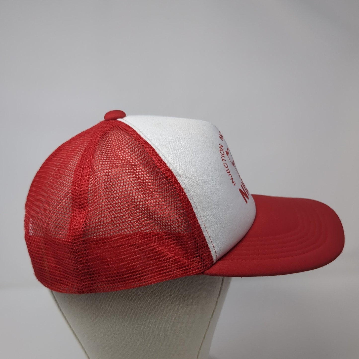 Nissei Injection Molding Machines Snapback Trucker Hat Red One Size Mesh Back