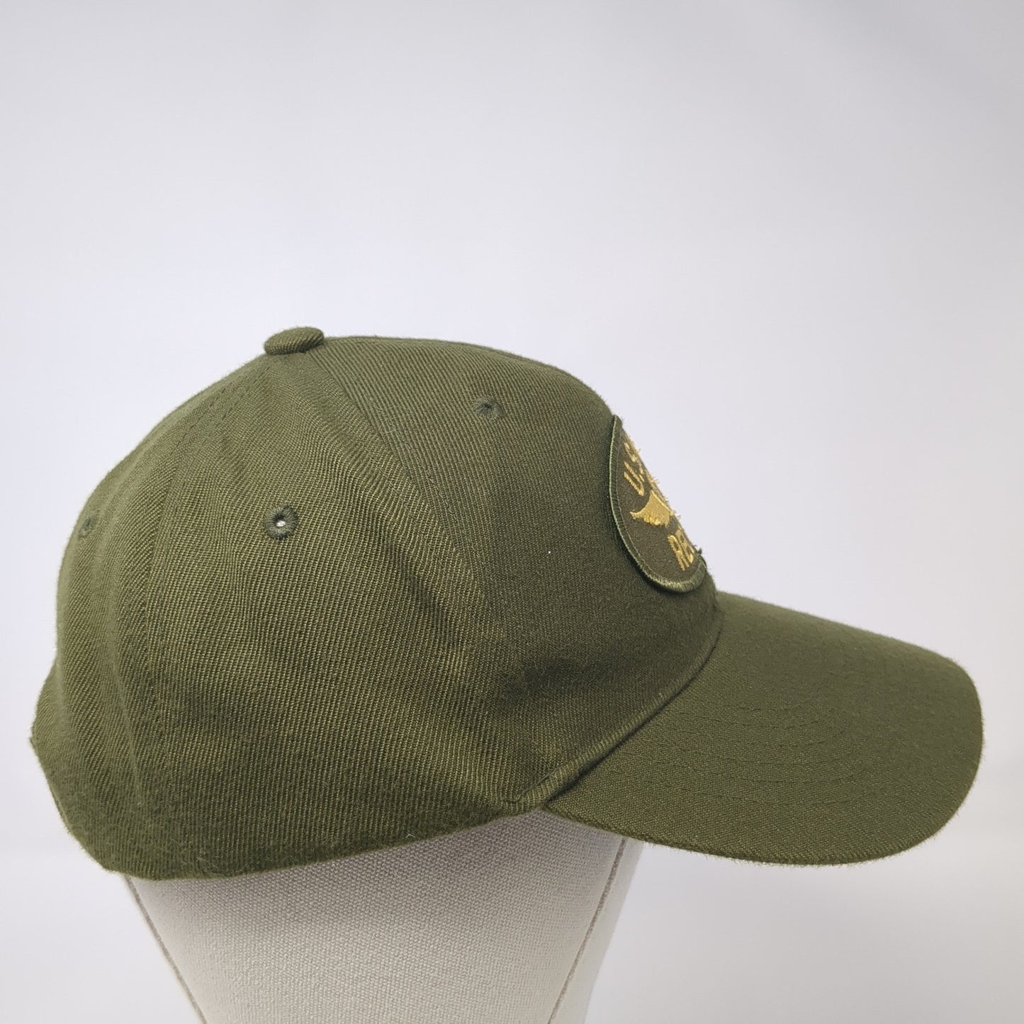 USMC Recon Strapback Baseball Cap Green One Size Adjustable Embroidered 6 Panel