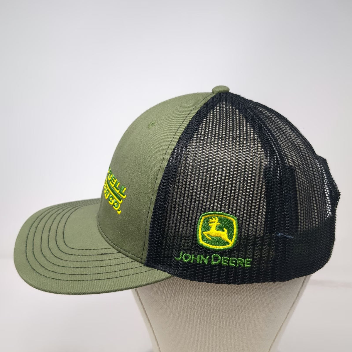Top of the World Trucker Hat Green One Size John Deere Campbell Tractor Co Mesh