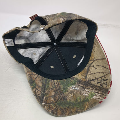 Home Depot Baseball Cap Brown One Size Camo American Flag Realtree Logo Hat