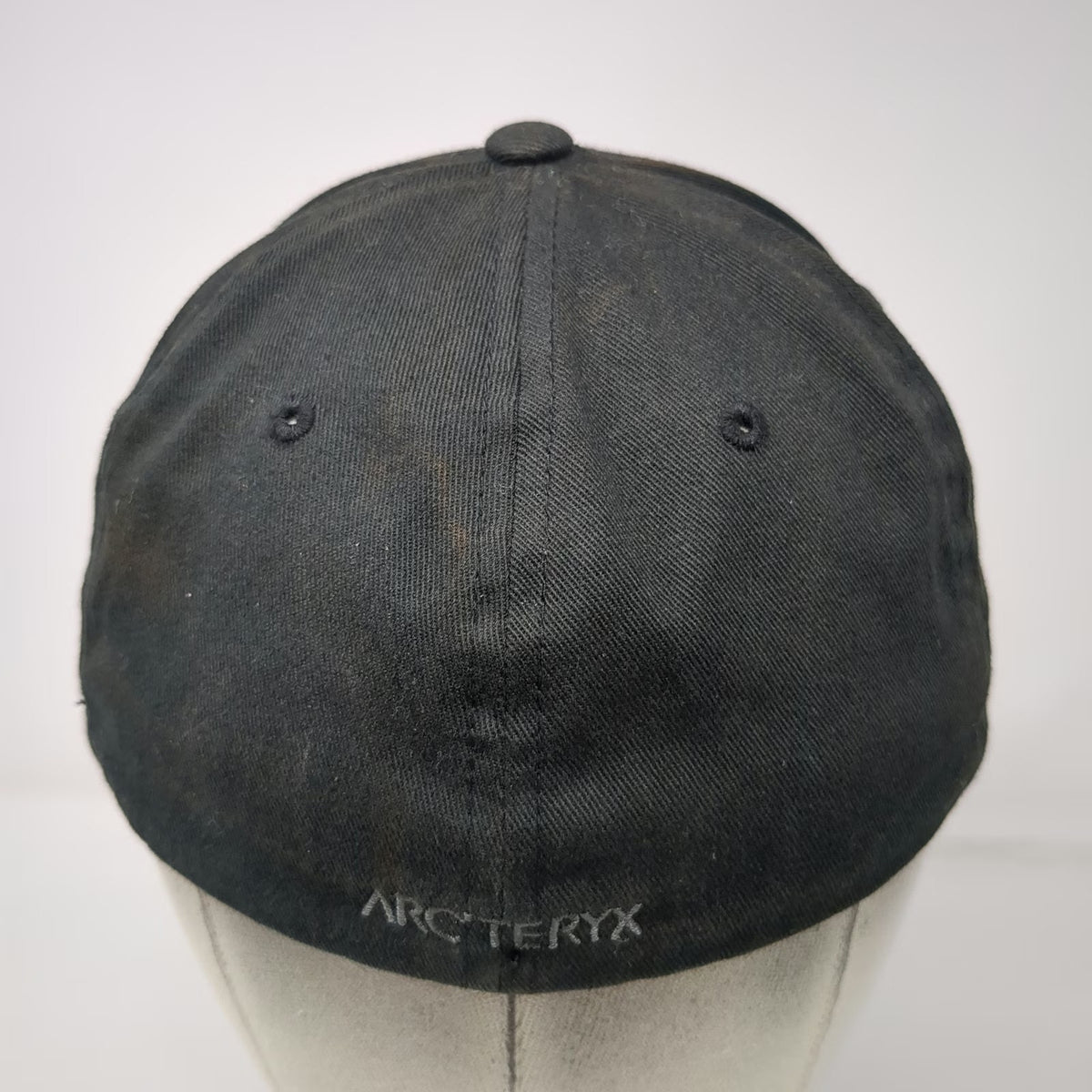 Arc'teryx Baseball Cap Black One Size Flexfit Skeleton Logo Cotton Curved Hat
