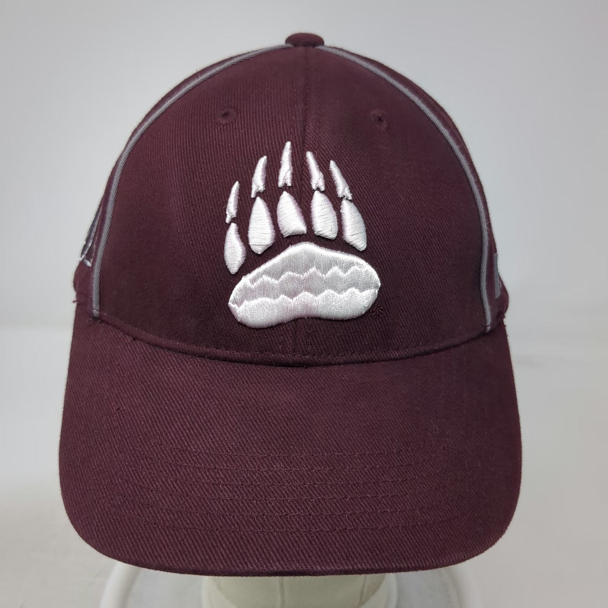 Montana Grizzlies NCAA Russell Cap Red One Size Bear Paw Strapback Athletic Hat