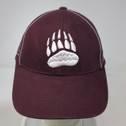 Montana Grizzlies NCAA Russell Cap Red One Size Bear Paw Strapback Athletic Hat
