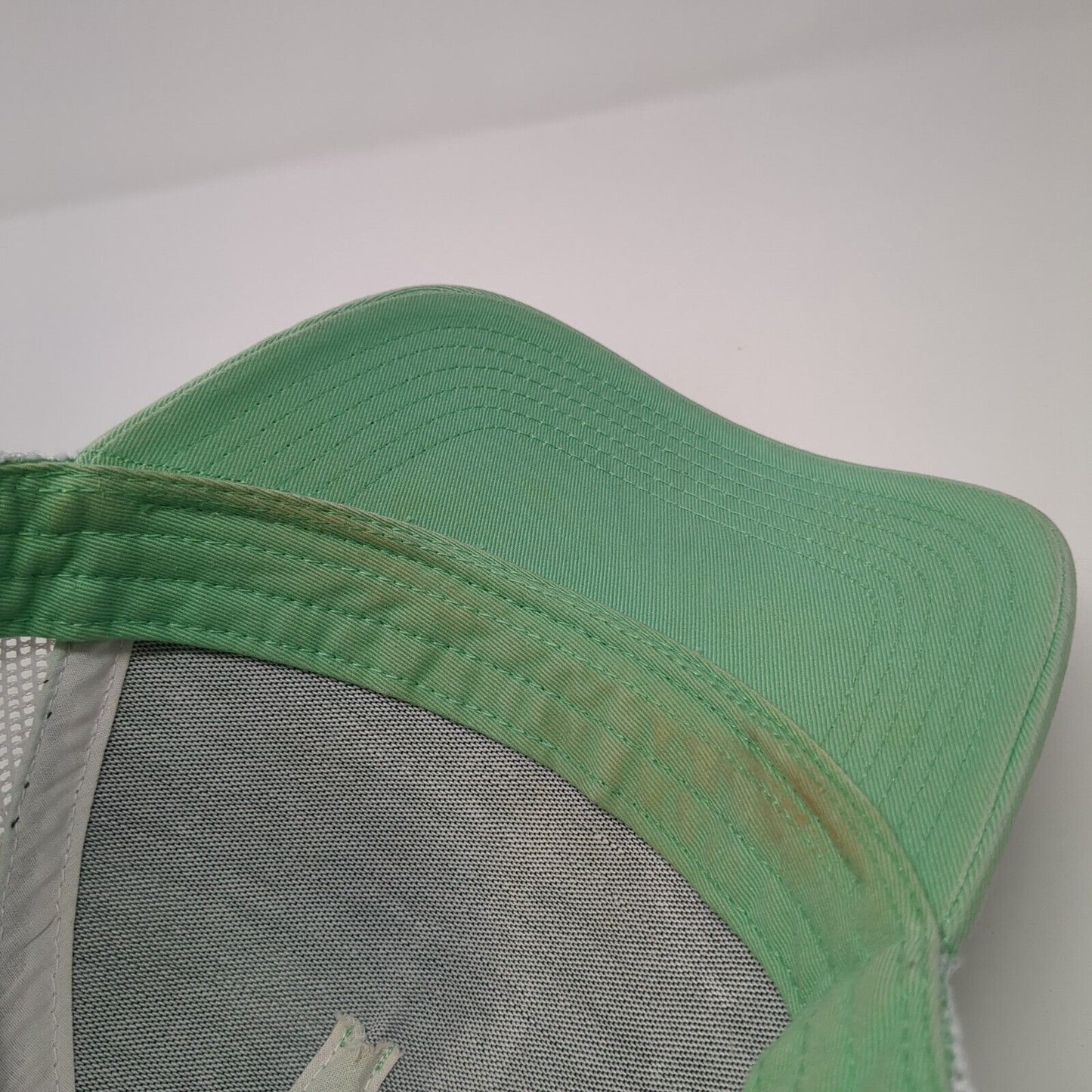 PUMA Snapback Trucker Hat Green One Size Adjustable Striped Mesh Back