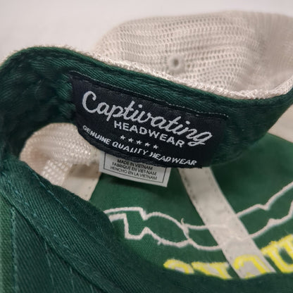 Captivating Headwear Oregon Ducks NCAA Trucker Hat Green One Size Snapback Mesh