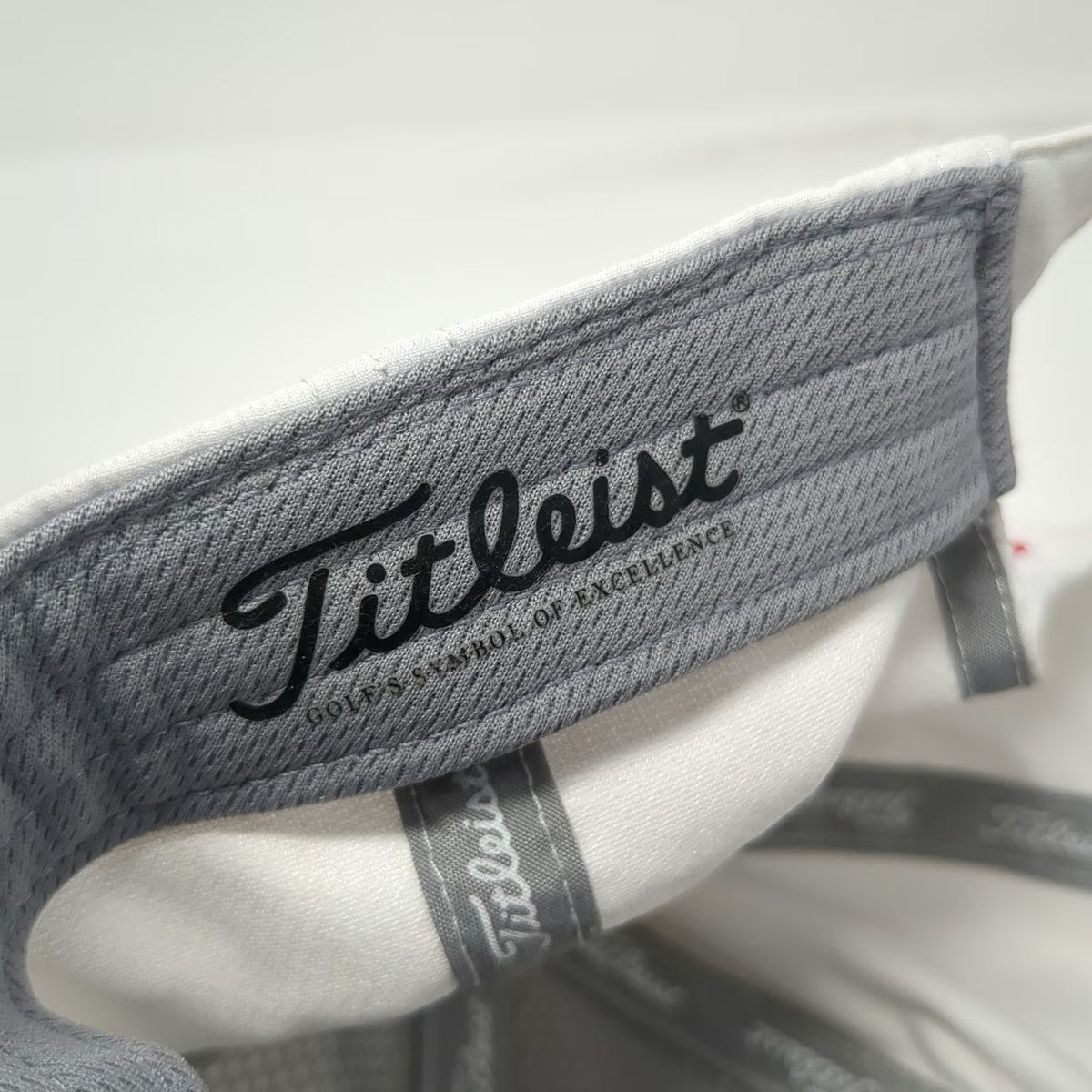 Titleist Baseball Cap White One Size Pro V1 FootJoy Adjustable Slideback hat