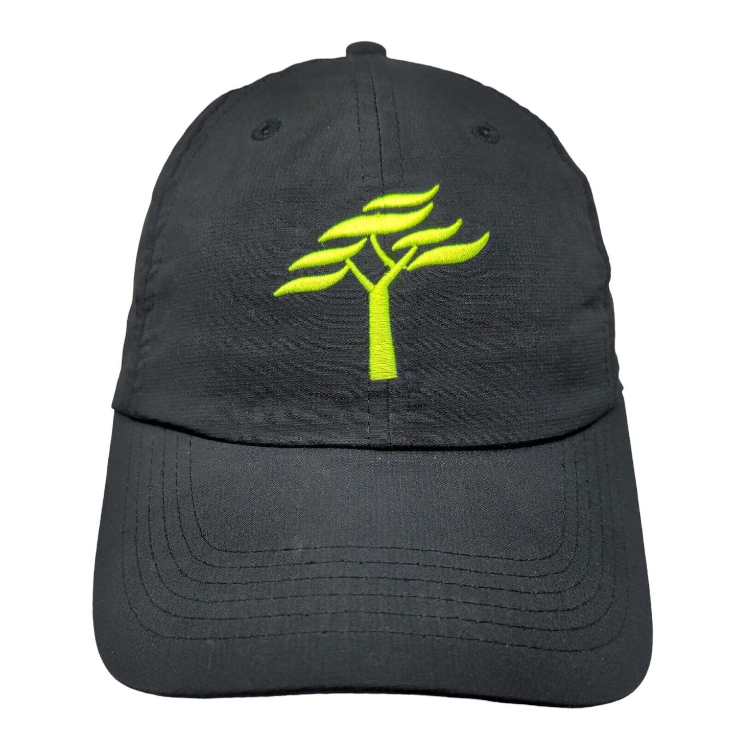 Imperial Strapback Hat Black OSFA Embroidered Logo Adjustable 6 Panel
