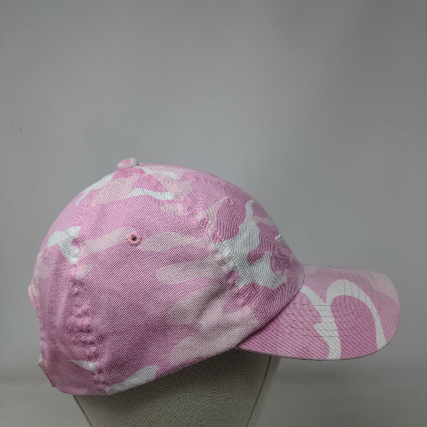 Port Authority Strapback Hat Pink Camouflage One Size Embroidered 6 Panel
