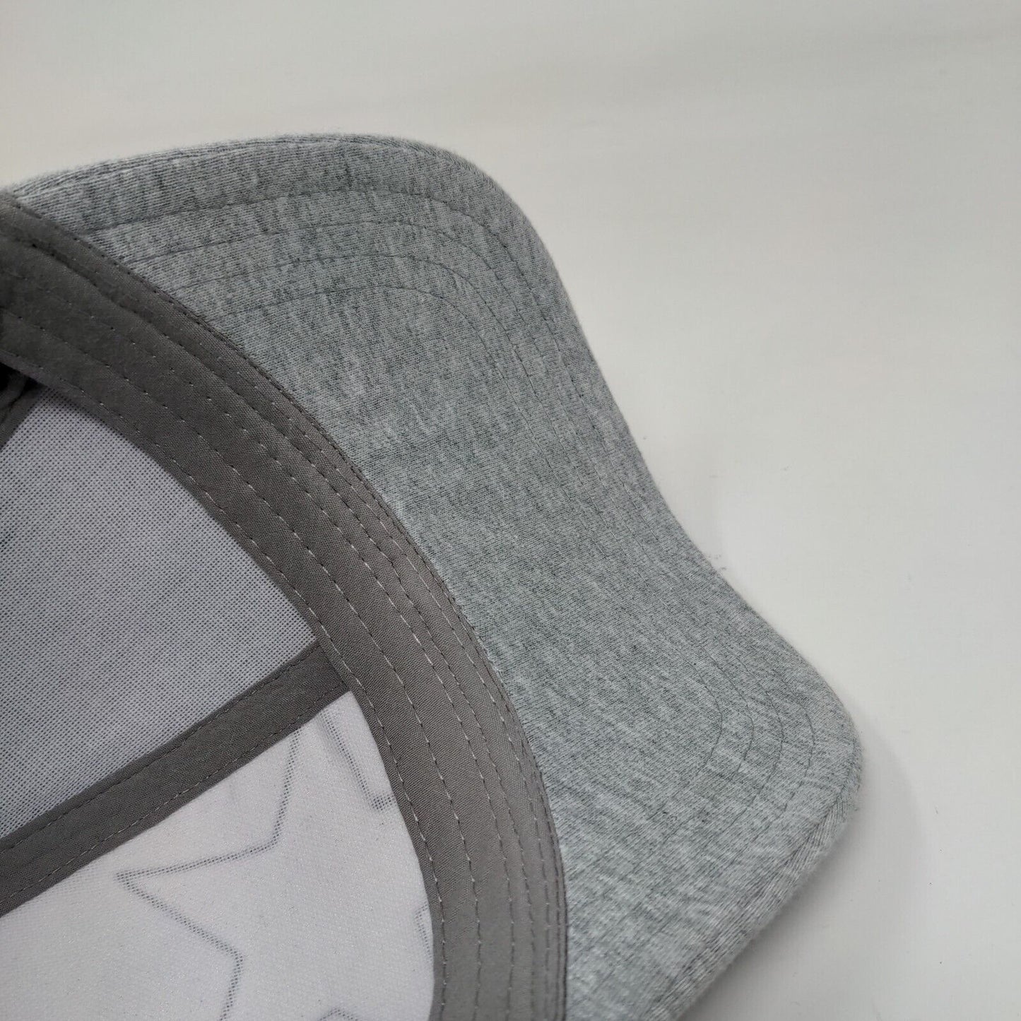 Glitter Star Strapback Hat Gray One Size Adjustable Lightweight 6 Panel Cotton