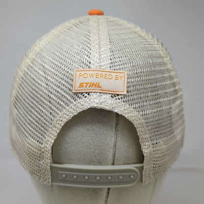 Stihl Trucker Hat Orange One Size Chainsaw Patch Mesh Snapback Licensed Apparel