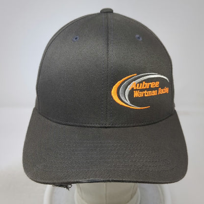 Port Authority Baseball Cap Gray M Flexfit Aubree Wartman Racing Orange Hat