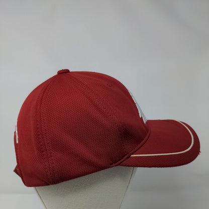 Cougars Strapback Hat Red One Size Adjustable Embroidered 6 Panel Russell