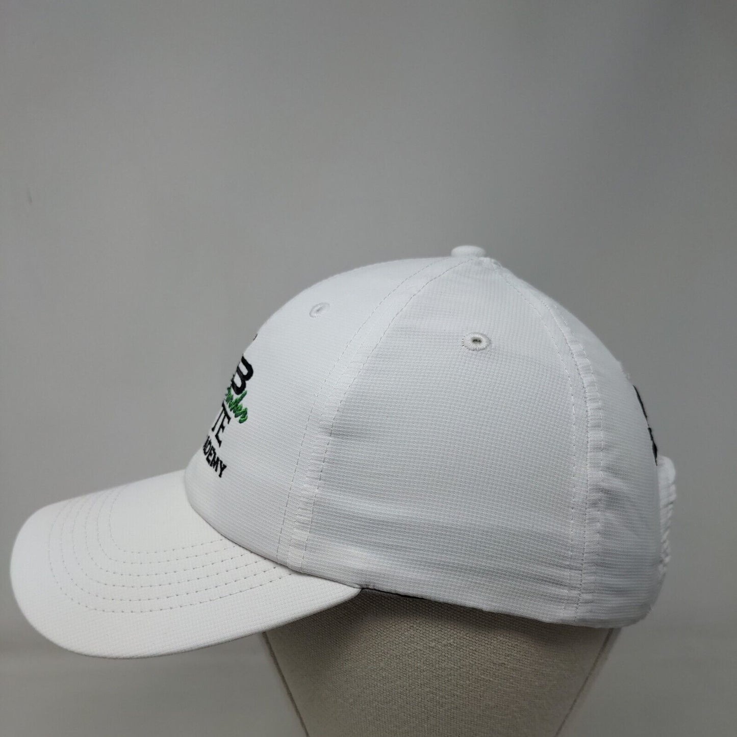 Mike Bender Elite Golf Academy Strapback Hat White One Size Embroidered Srixon