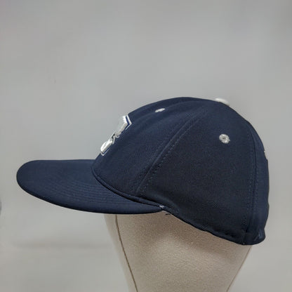 M2 Technology Fitted Hat Blue S-M Embroidered Vented Holes 6 Panel