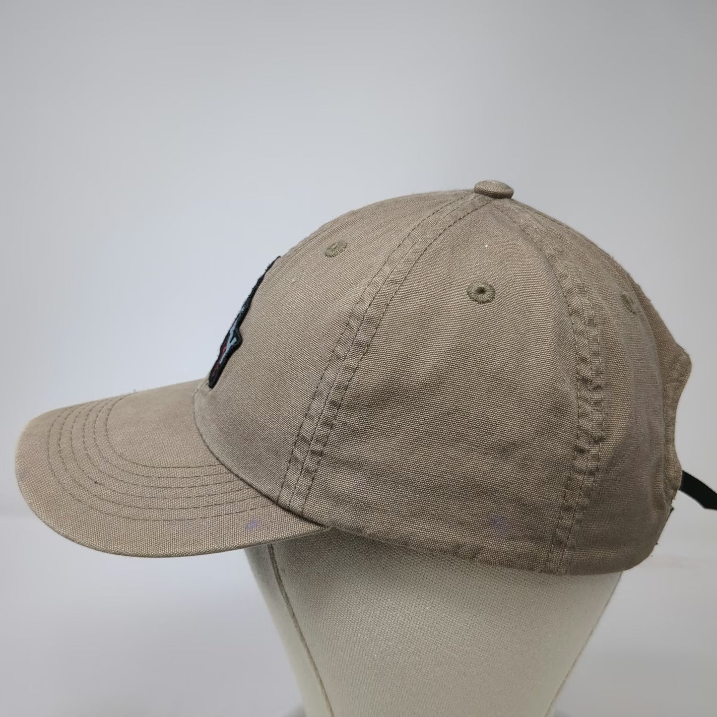 Obey Baseball Cap Brown One Size Strapback Embroidered Logo Patch Cotton Hat