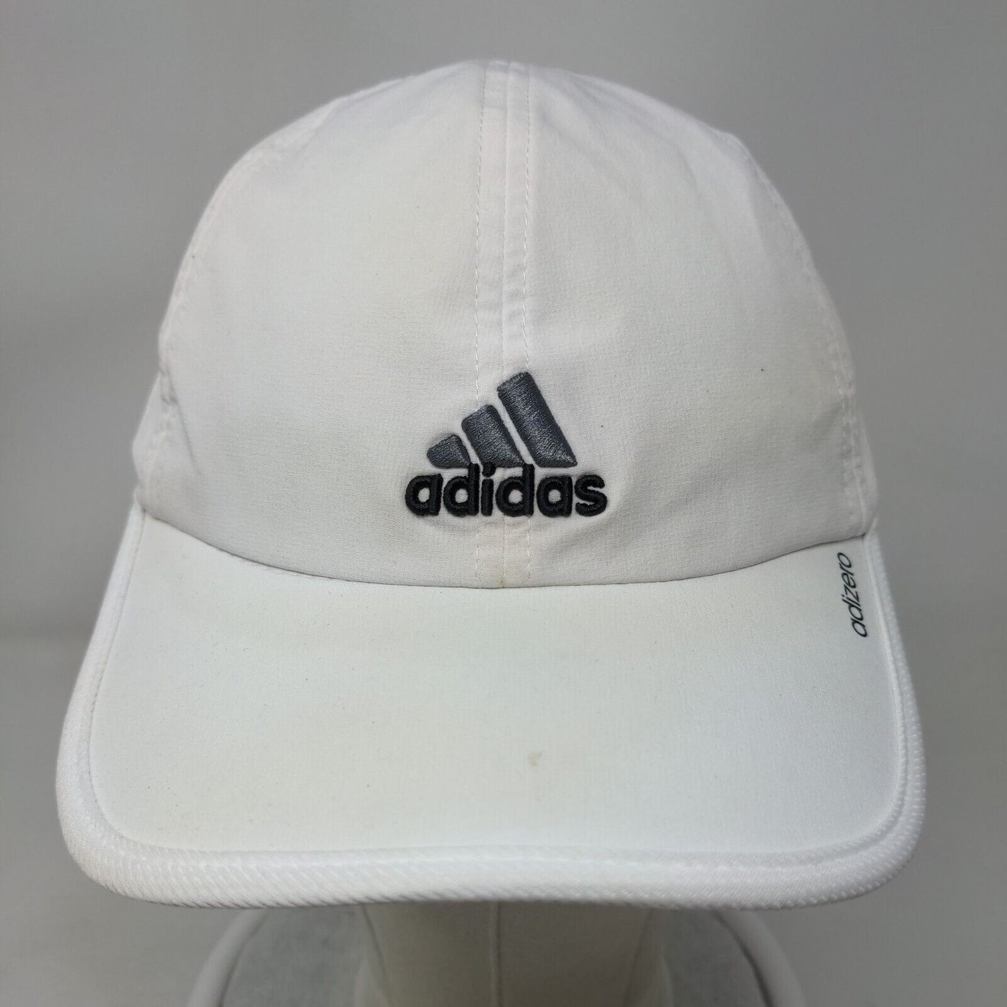 Adidas Adizero Strapback Hat White One Size Embroidered Breathable Climacool