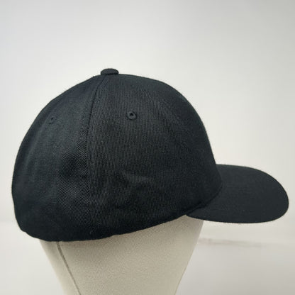 Richardson Baseball Cap Black XL DentTEC Flexfit Stretch Fit Hat Acrylic Wool