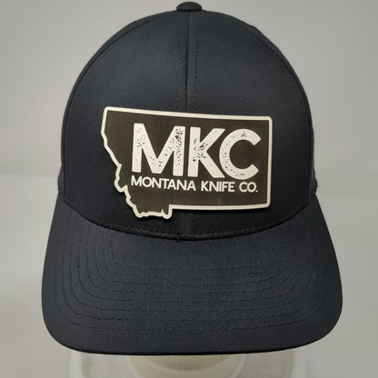 Branded Bills Baseball Cap Hat Black OSFM Strapback Perforated Montana Knife Co