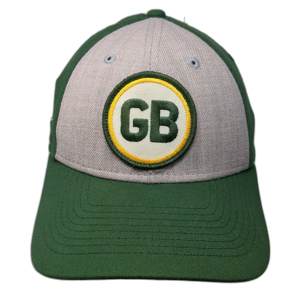 New Era Baseball Cap Green M NFL Packers GB Patch Stretch Fit 39THIRTY Hat