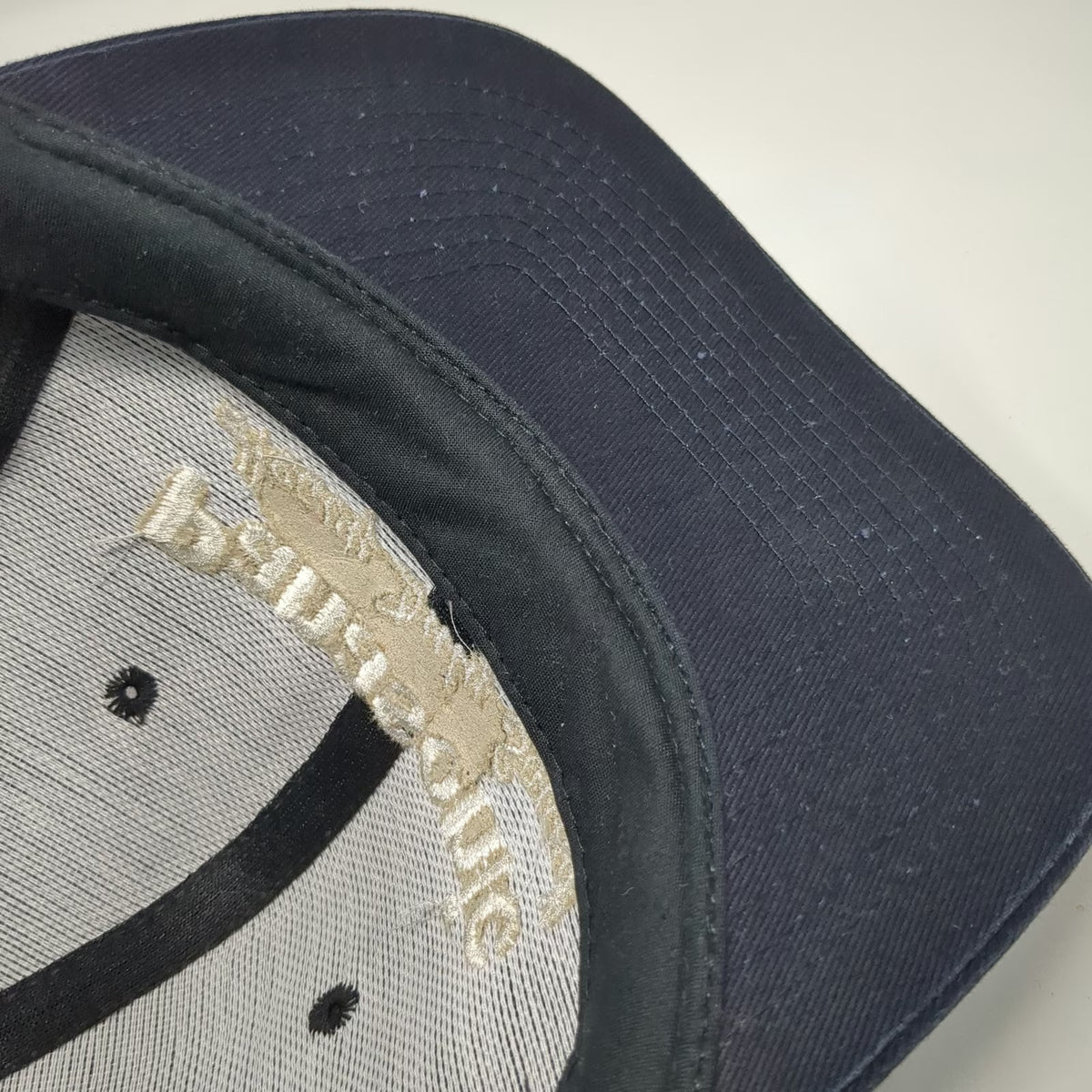 KC Panasonic Heavy Duty Sound Hat Black Snapback Structured Cotton Vintage