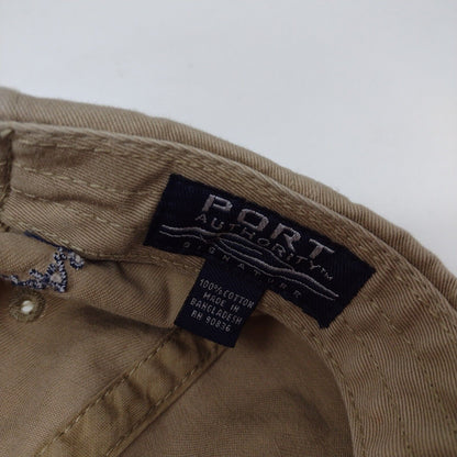 Bowen & Parker CPA's Strapback Hat Tan One Size Port Authority Signatures Cotton
