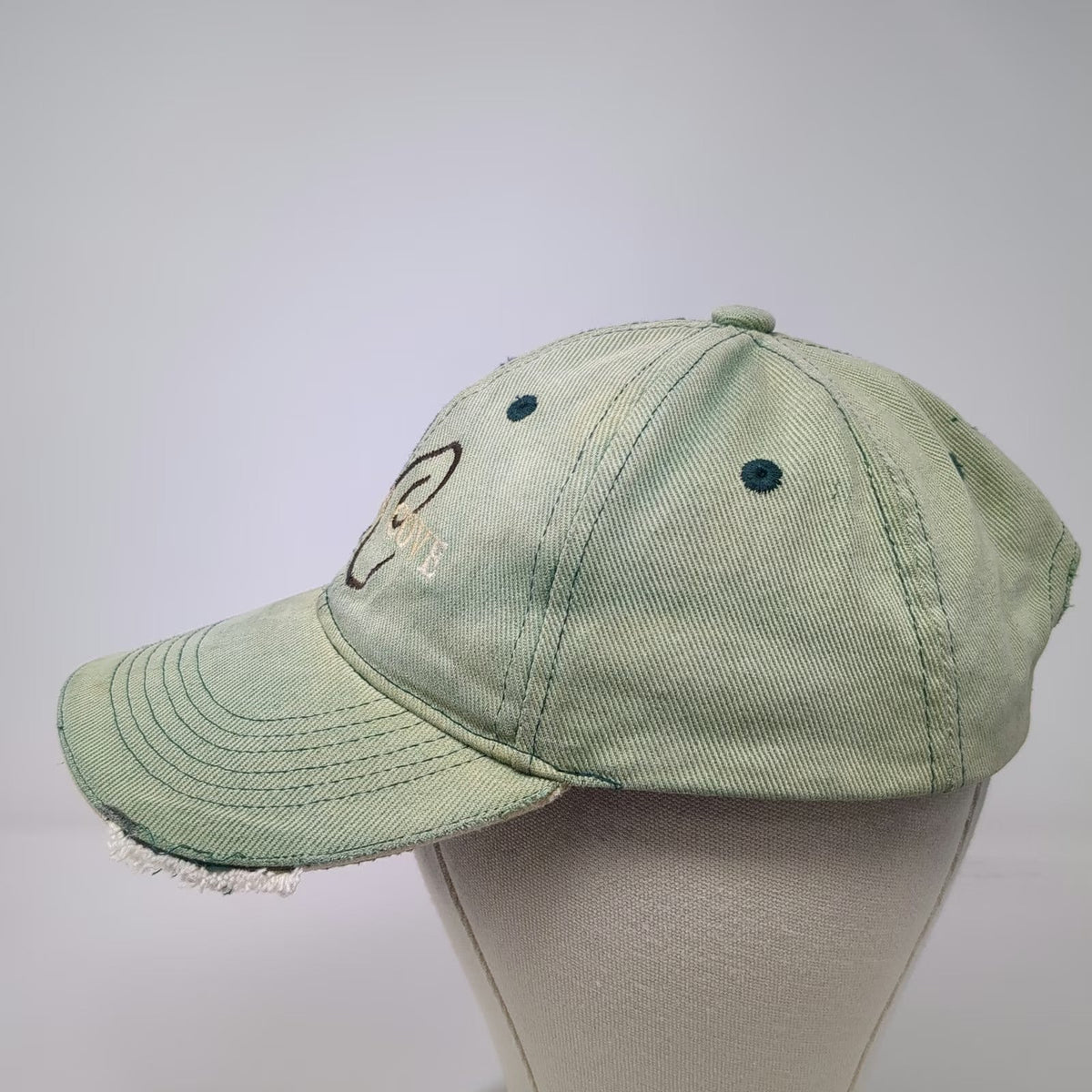 Oki Wear Baseball Cap Green One Size Cypress Cove CC Embroidered Slideback Hat