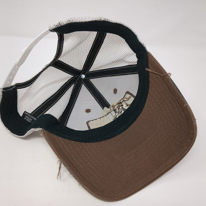 Scheels Bigfoot Sasquatch Snapback Trucker Hat Brown One Size Mesh Back