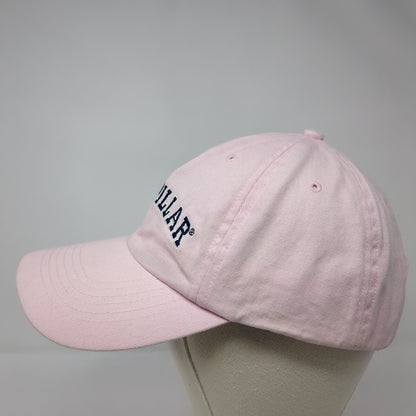Caterpillar Slideback Hat Pink OSFM Adjustable Embroidered Vented Holes 6 Panel
