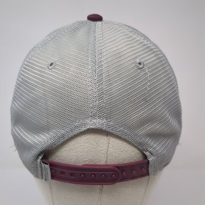 Ridgecut Snapback Trucker Hat Red One Size Adjustable Embroidered Mesh Back