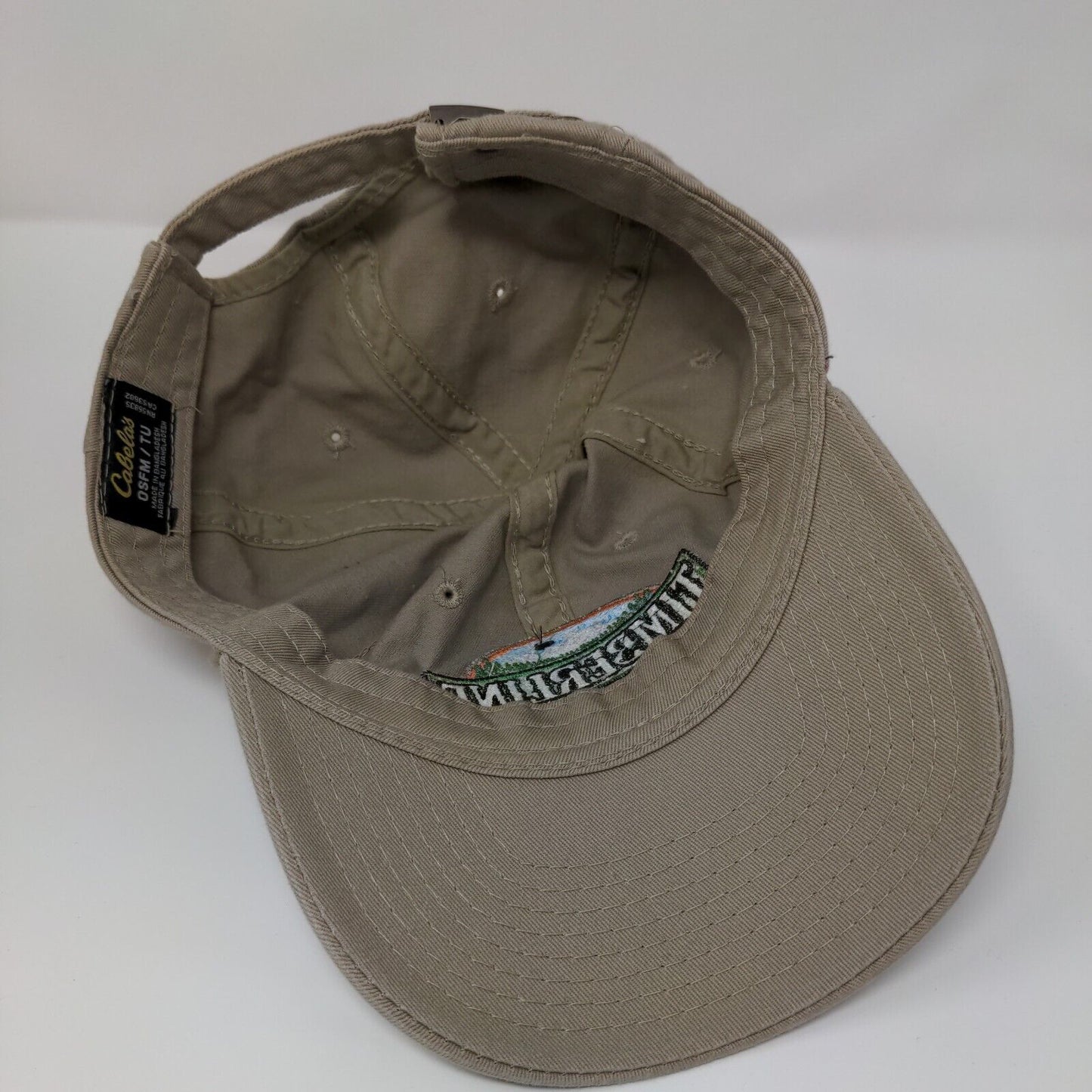 Timberline Auto Slideback Hat Tan OSFM Adjustable Embroidered Cabela's
