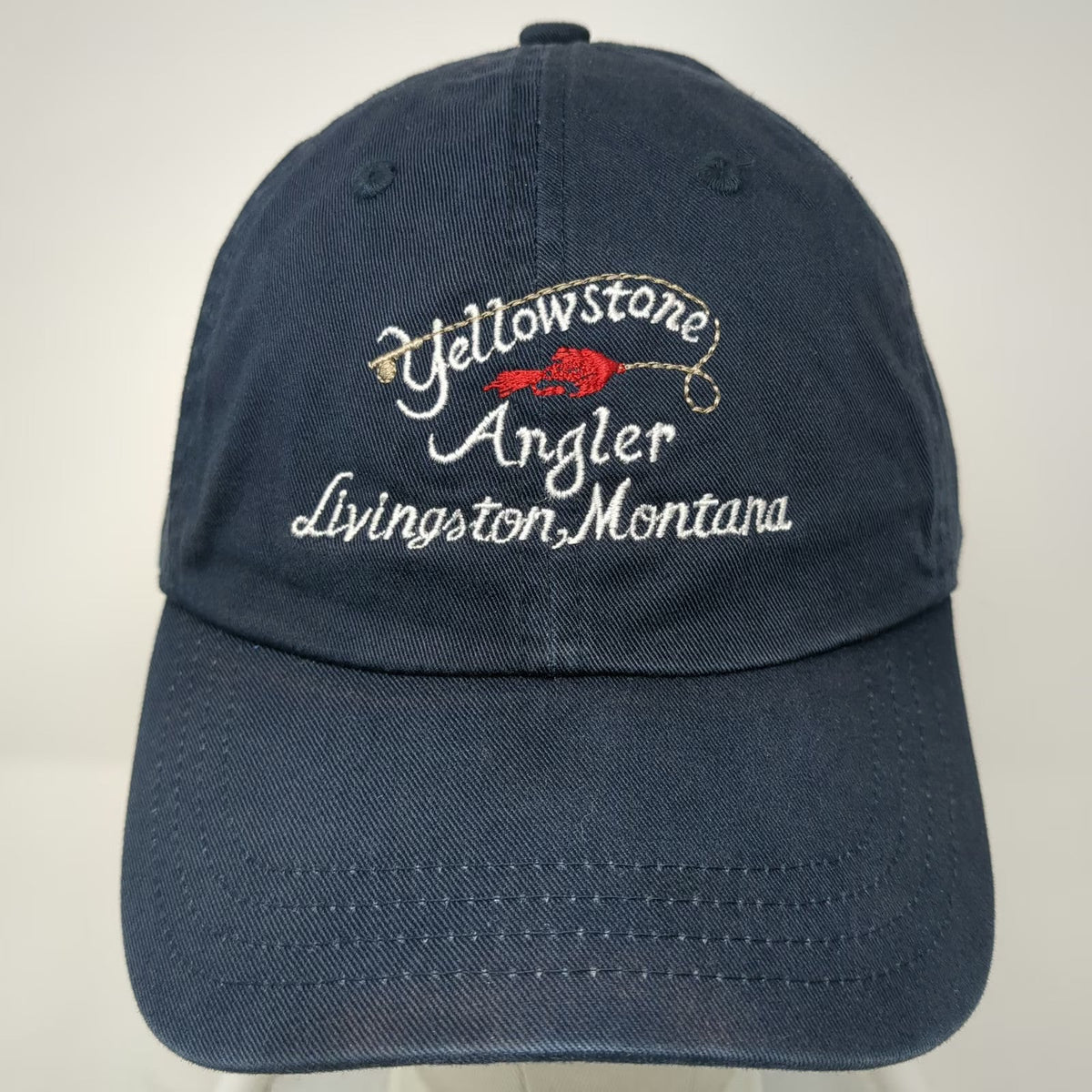 Imperial Baseball Cap Blue 7 5/8 Yellowstone Angler Fly Fishing Slideback Hat