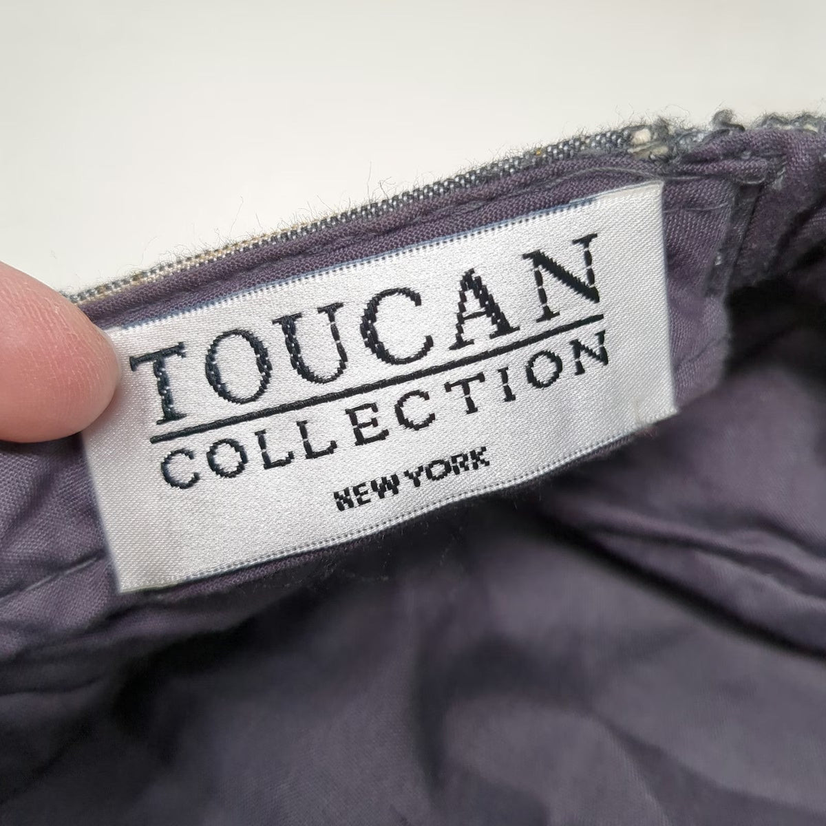 Toucan Collection Army Cap Gray One Size Plaid Pattern Decorative Button Hat