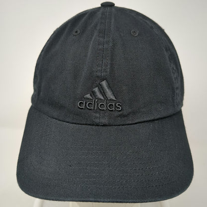Adidas Baseball Cap Black One Size Tonal Logo Adjustable Slideback Sport Hat