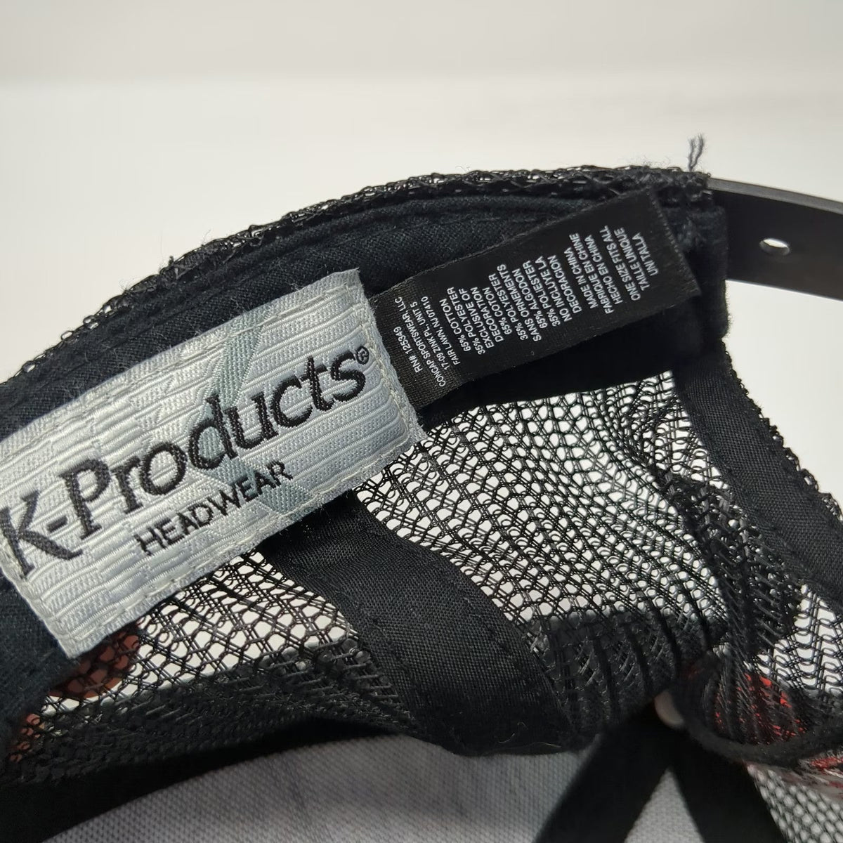 K-Products Snap-on Brand Of Choice Black Trucker Hat One Size Snapback Mesh