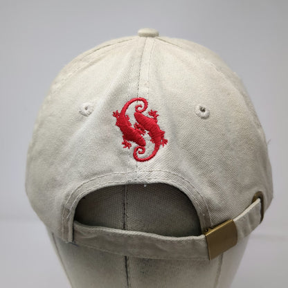 SoBe Life Water Beige One Size Baseball Cap Embroidered Logo Hat Slideback