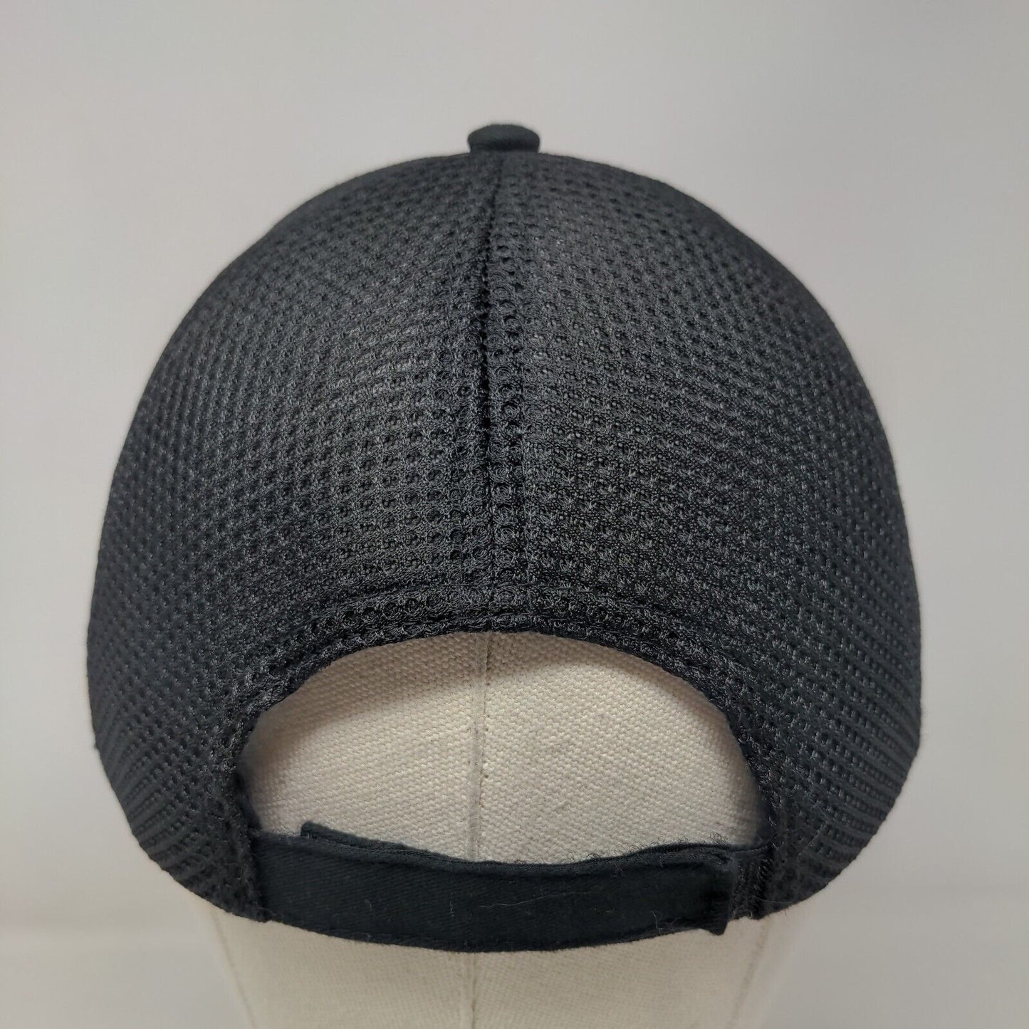 MetroQuip Strapback Hat Black One Size Adjustable Mesh Back 6 Panel Otto