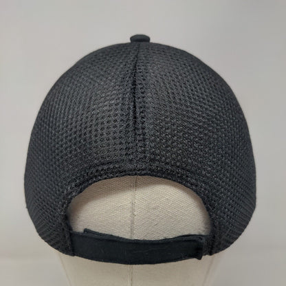 MetroQuip Strapback Hat Black One Size Adjustable Mesh Back 6 Panel Otto