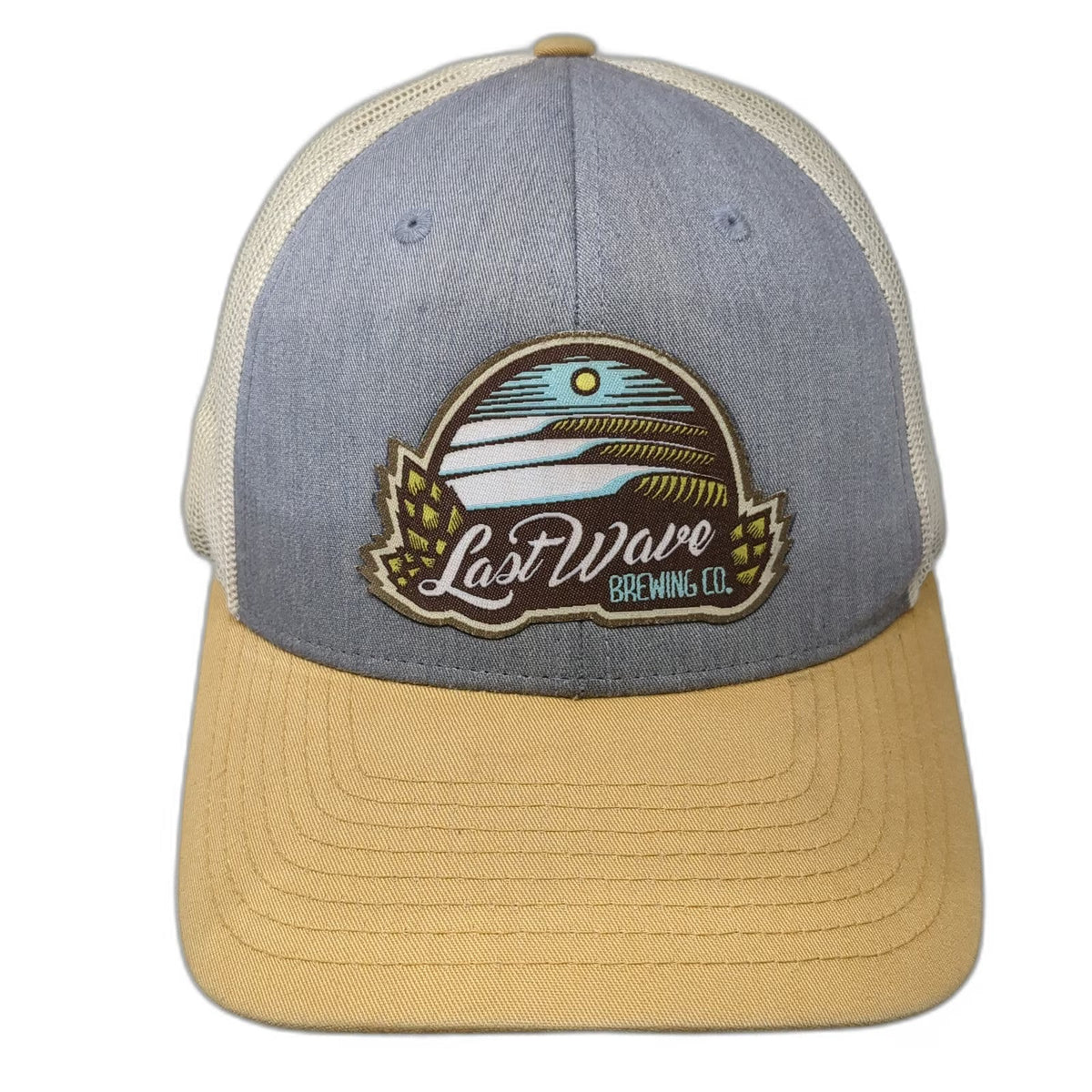 Richardson Trucker Hat Gray L Last Wave Brewing Co Point Pleasant Beach NJ