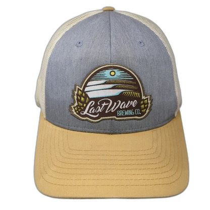 Richardson Trucker Hat Gray L Last Wave Brewing Co Point Pleasant Beach NJ