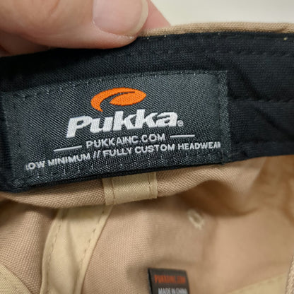 Pukka Baseball Cap Beige One Size Pinehurst 1895 Golfer Logo Strapback Hat