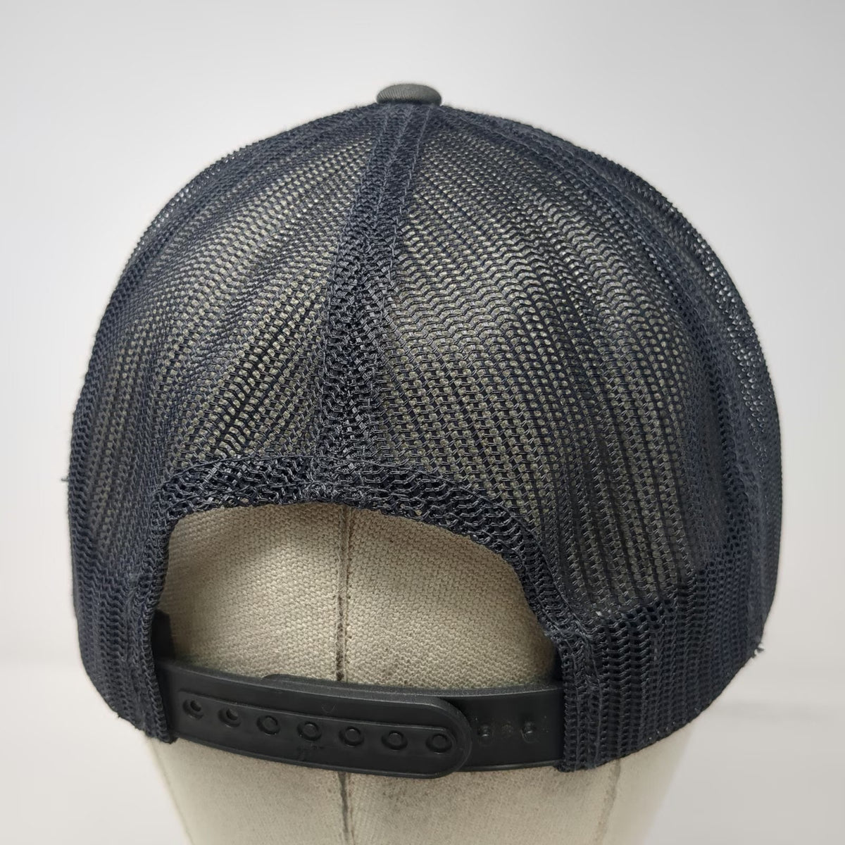 Yupoong Trucker Hat Gray One Size Tax Studio Logo Mesh Back Snapback Work Cap