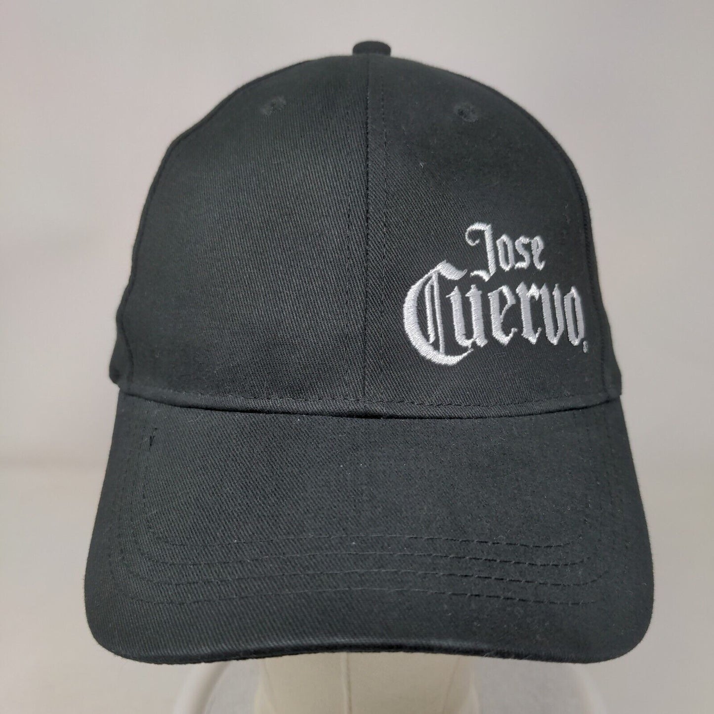 Jose Cuervo Slideback Hat Black OSFM Adjustable Embroidered Quake City Caps